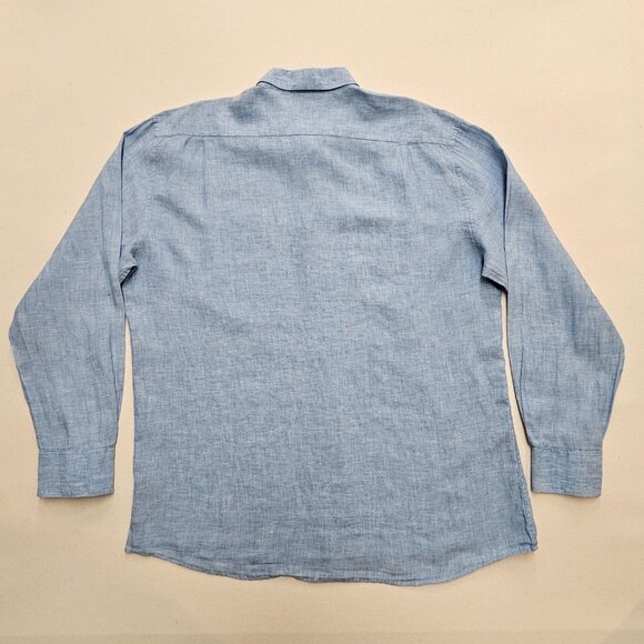 Barbour Linen Regular Fit Button Down XL - Picture 3 of 9